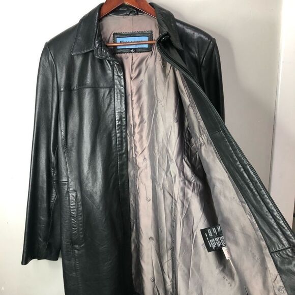 Kenneth Cole Reaction Leather Jacket Size Large - Picture 2 of 12